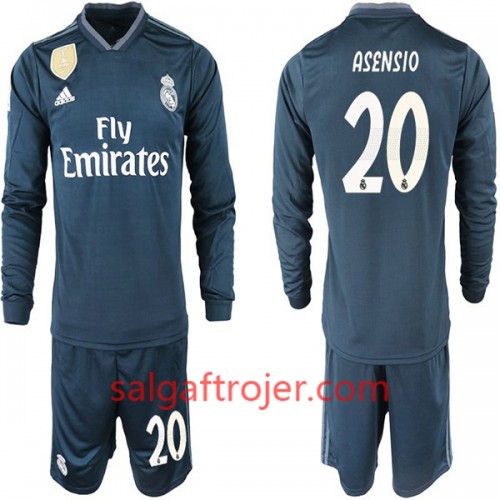 Real Madrid Fodboldtrøjer ASENSIO 20 Børn Udebanesæt 2018/19 Langærmet Real Madrid Fodboldtrøjer ASENSIO 20 Børn Udebanesæt 2018/19 Langærmet